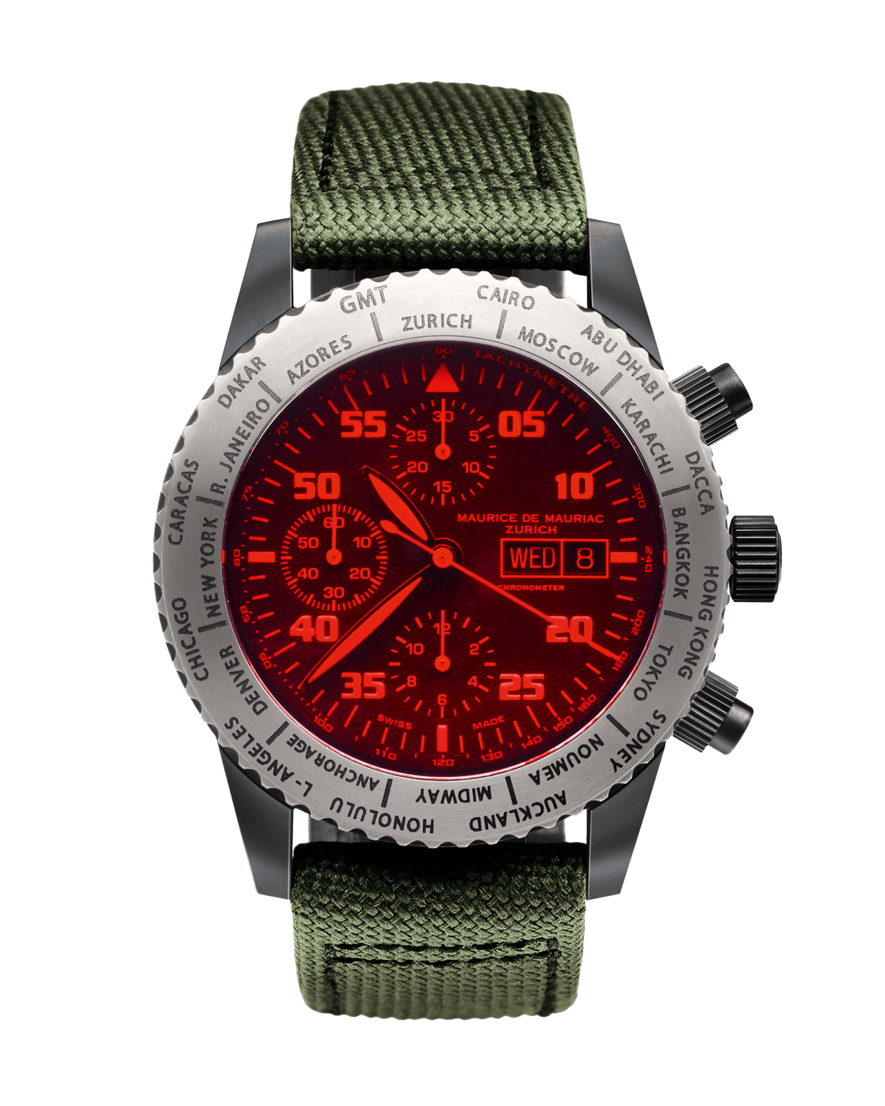 Diver Uhr mit Titan Gehäuse und Travel Timer