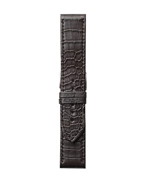 Dunkelbraunes Krokoband