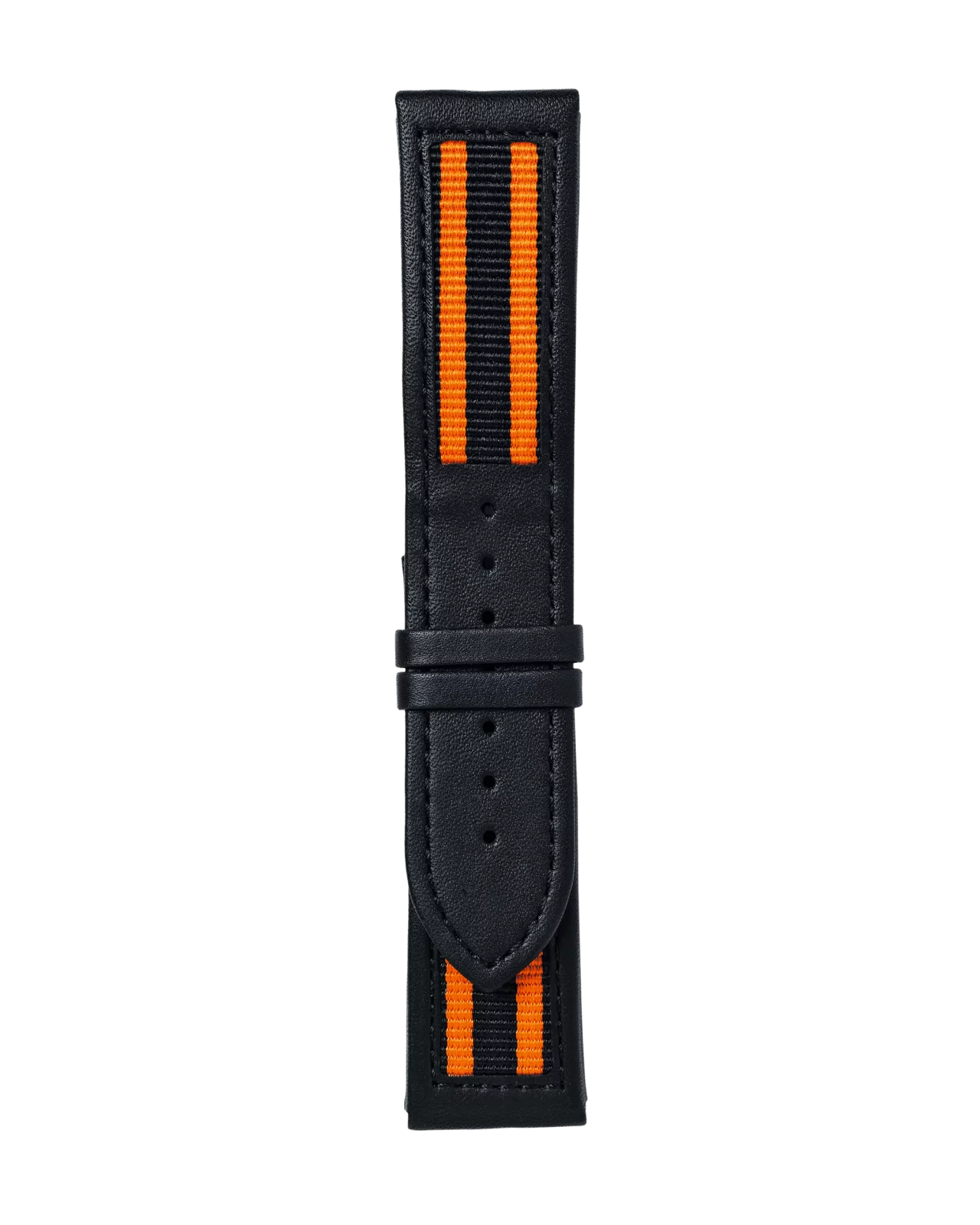 Leder-textilband Orange