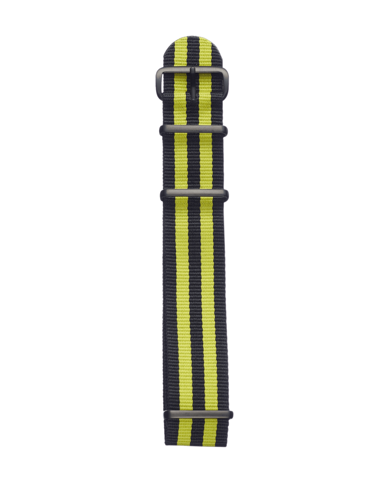 Uhrenband aus Textil gestreift wie eine Biene