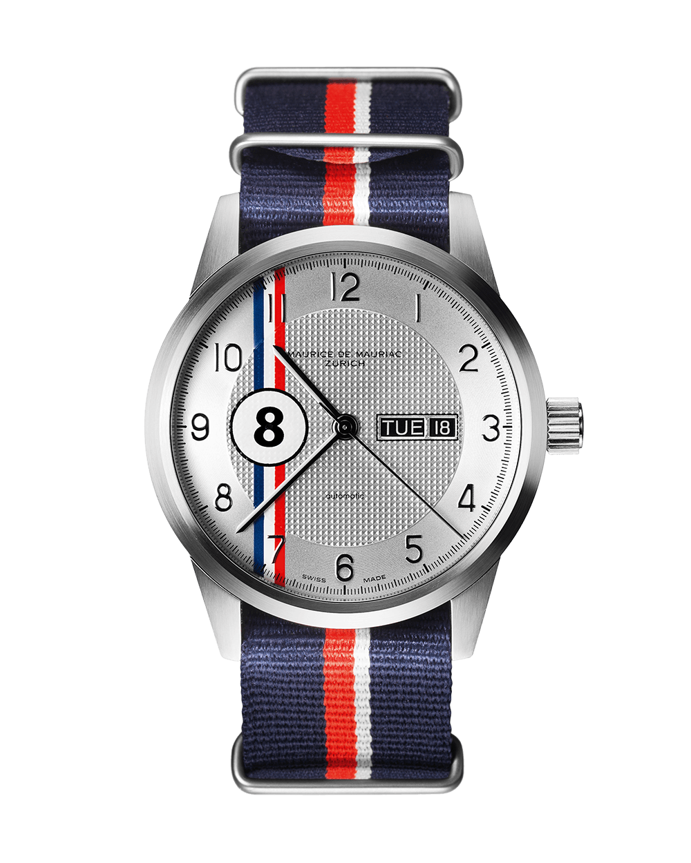 automatische, mechanische Uhr mit Textilarmband