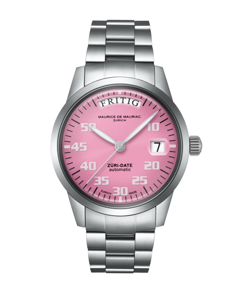 Automatic Modern: „Züri Date“ Cherry Blossom mit Stahlband