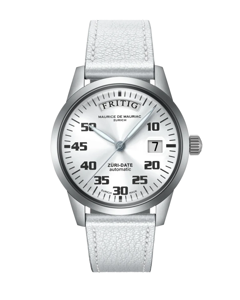 Automatic Modern: „Züri Date“ Silber mit Lederband