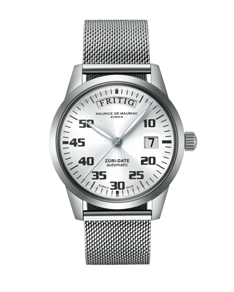 Automatic Modern: „Züri Date“ Silber mit Milanese