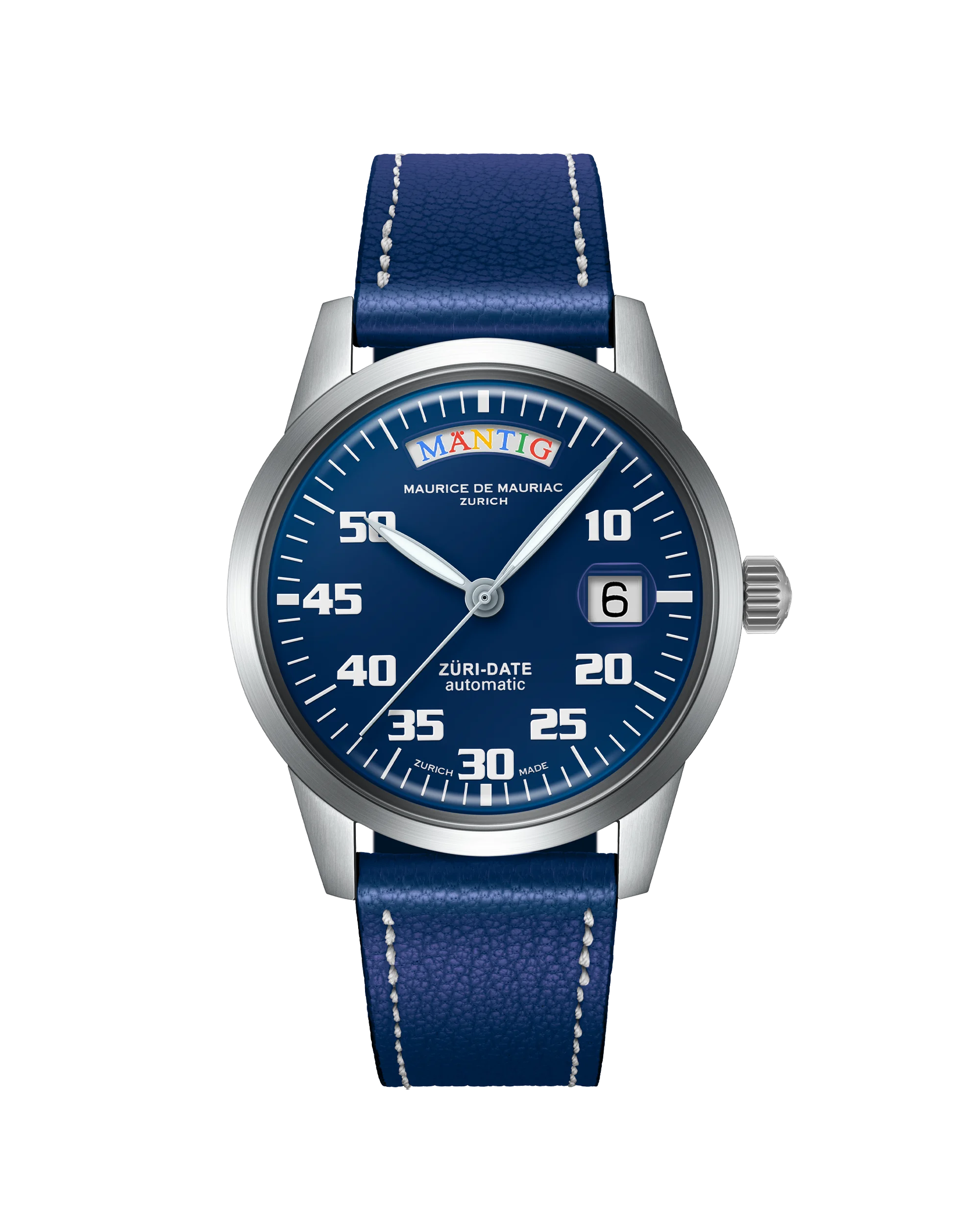 Automatic Modern: „Züri Date“ WATCHES@ Limited Edition BLAU
