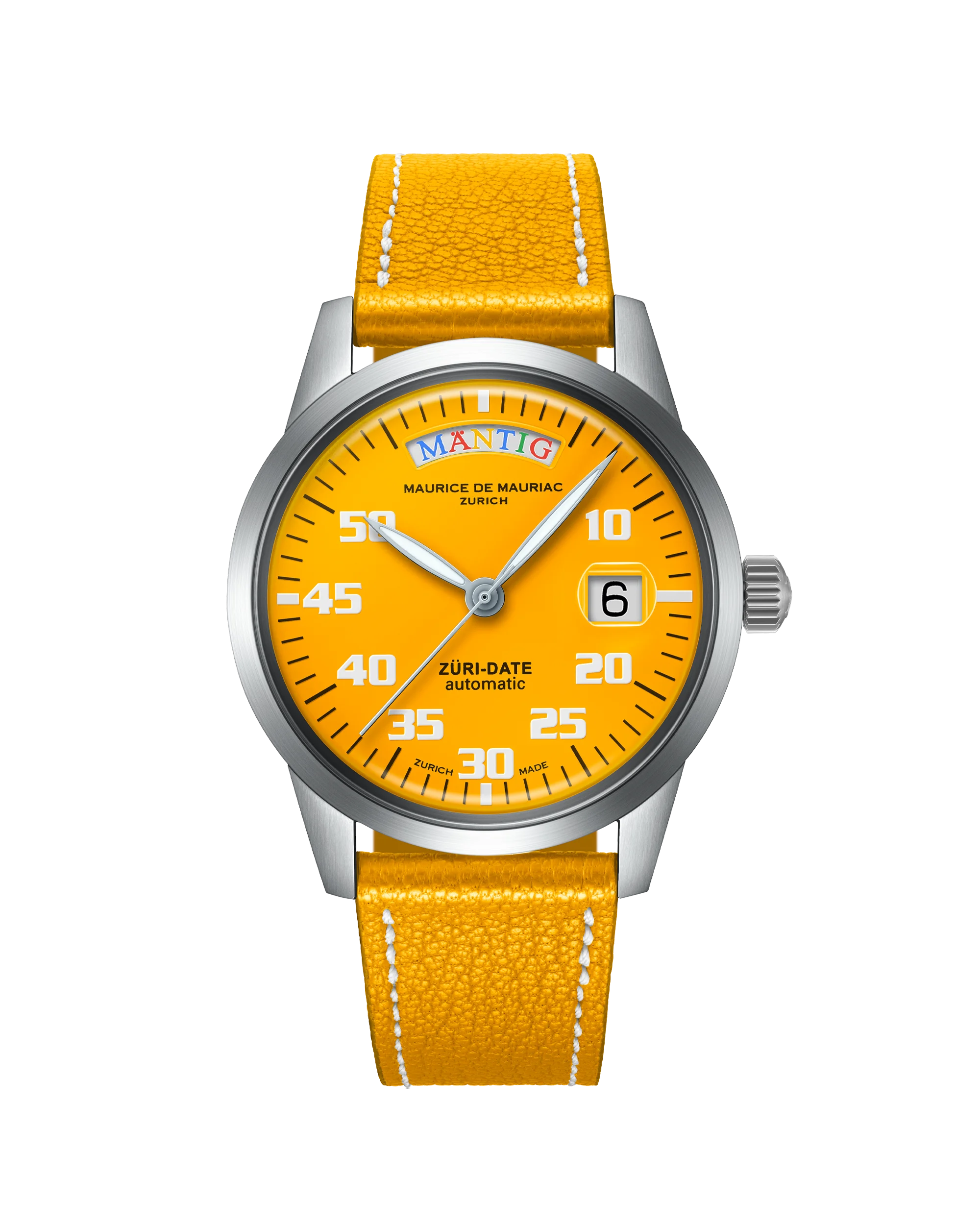 Automatic Modern: „Züri Date“ WATCHES@ Limited Edition GELB