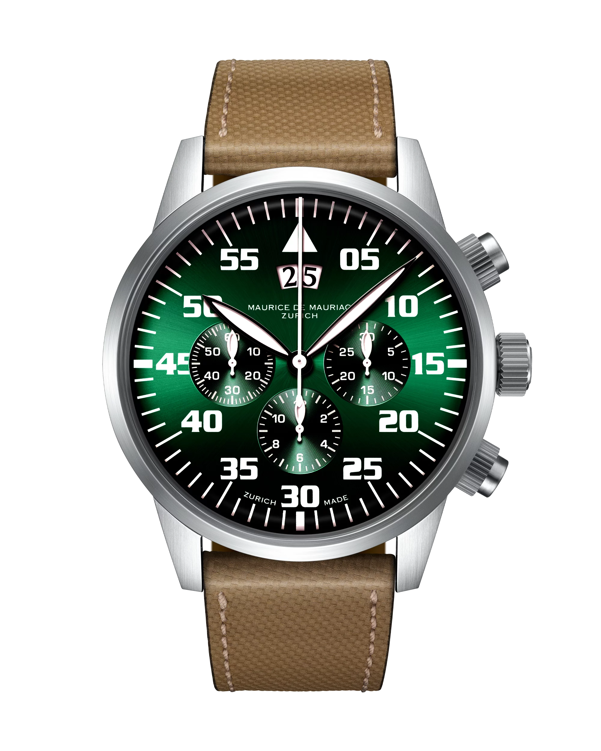 Chrono Modern “Big Date” Smaragd Grün